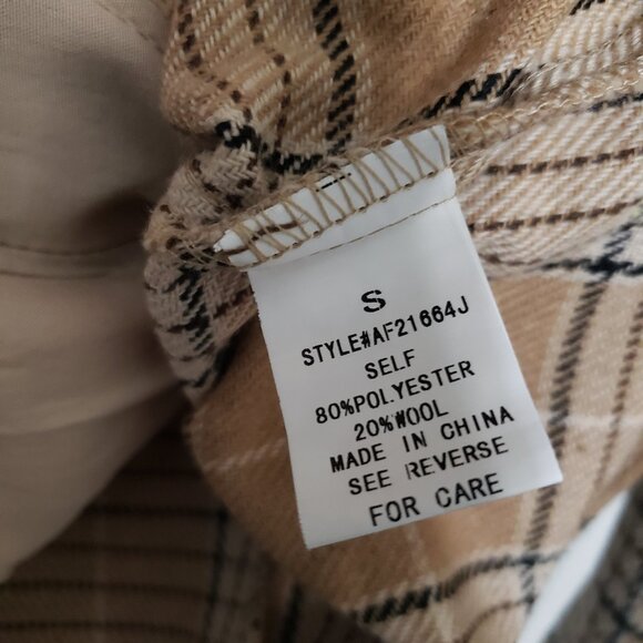 Akaiv Wool Blend Plaid Shacket - Picture 10 of 11